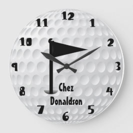 Fun Personalized Golf Grote Klok