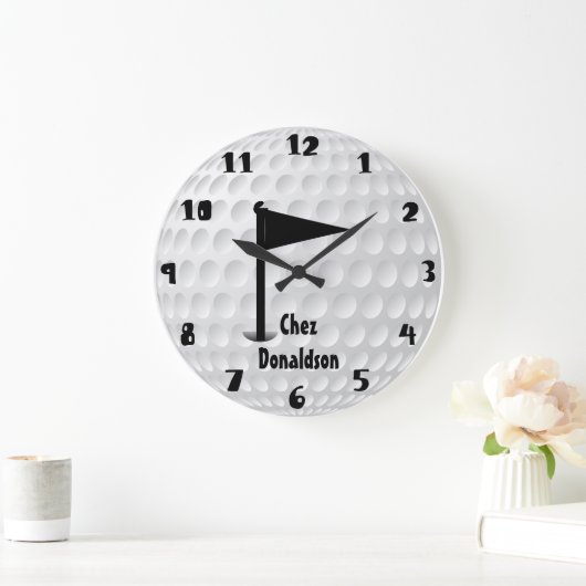 Fun Personalized Golf Grote Klok (Huis)
