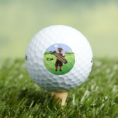 Fun Personalized Golfer op golfbaan Golfballen (Insitu Shirt)