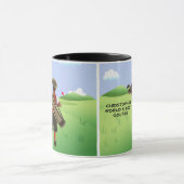Fun Personalized Golfer op golfbaan Mok (Midden)