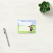Fun Personalized Golfer op golfbaan Post-it® Notes (Kantoor)