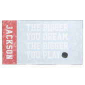 Fun Personalized Ice Hockey Inspirerend Quote Kussensloop (Voorkant-Links)
