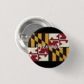 Fun Personalized Maryland Flag Lapel Metal Button (Voorkant /achterkant)