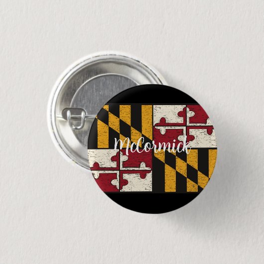 Fun Personalized Maryland Flag Lapel Metal Button (Voorkant /achterkant)