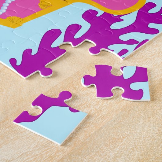 Fun Personalized Mermaid Puzzle Legpuzzel (Zijkant)
