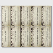 Fun Personalized Newspaper Cadeaupapier (Vlak)