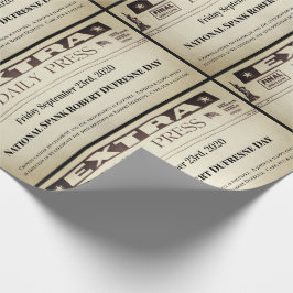 Fun Personalized Newspaper Cadeaupapier