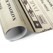 Fun Personalized Newspaper Cadeaupapier (Rol Hoek)