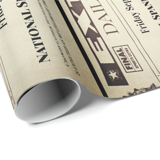 Fun Personalized Newspaper Cadeaupapier (Rol Hoek)