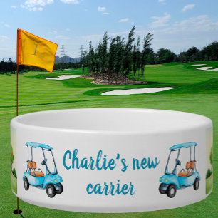 Fun Personalized Pet Golf Cart Voerbakje