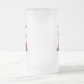 Fun Personalized Reindeer Merry Christmas Matglas Bierpul (Center)