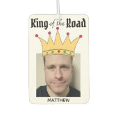 Fun Personalized Road King Crown Foto Luchtverfrisser (Voorkant)