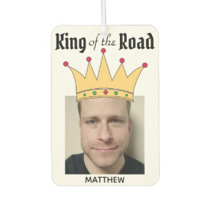 Fun Personalized Road King Crown Foto Luchtverfrisser