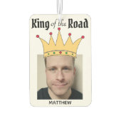 Fun Personalized Road King Crown Foto Luchtverfrisser (Achterkant)