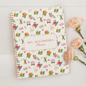 Fun Personalized School Teacher Pattern Planner
