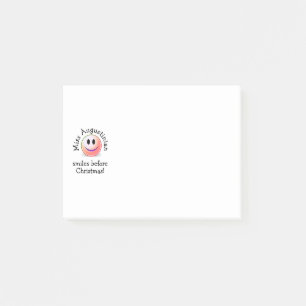Fun Personalized TEACHER SMILES VOORDAT CHRISTMAS  Post-it® Notes
