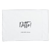 Fun Personalized Typography Couples Pillow case Kussensloop (Voorkant-Rechts)