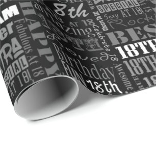 Fun Personalized Unique 18th Birthday Party Favors Cadeaupapier