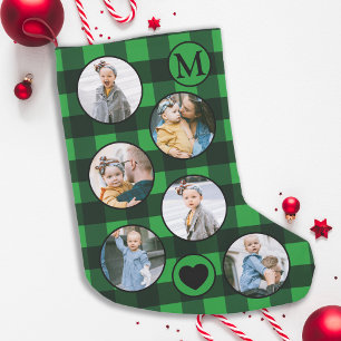 Fun Personated Baby Photo Green Pset Kleine Kerstsok