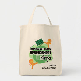 Fun Personated Data Manager SPREADSHEET NINJA Tote Bag
