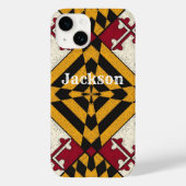 Fun Persoonlijke iPhone Case Maryland Flag Grafisc (Achterkant)