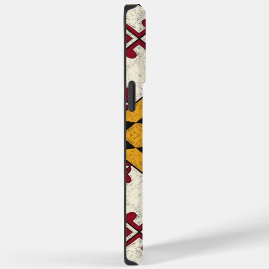 Fun Persoonlijke iPhone Case Maryland Flag Grafisc (Achterkant / Rechts)