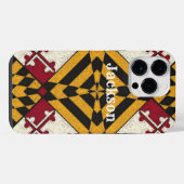 Fun Persoonlijke iPhone Case Maryland Flag Grafisc Hoesje (Achterkant horizontaal)