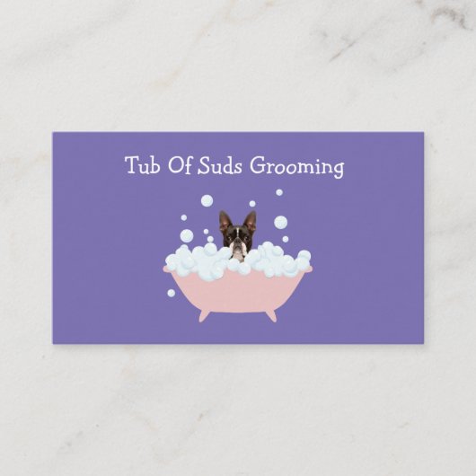 Fun Pet Grooming Appointing Visitekaartjes (Voorkant)