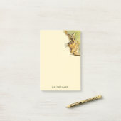 Fun Pet Sitter Kat Persoonlijke Waterverf Post-it® Notes (Op bureau)