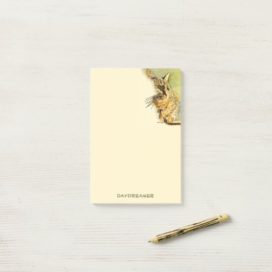 Fun Pet Sitter Kat Persoonlijke Waterverf Post-it® Notes (Op bureau)