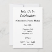 Fun Pharm-D Graduation Invitations Kaart (Achterkant)