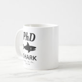 Fun PhD Shark Coffee Mok (Voorkant links)