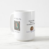 Fun Photo Birth Announcement  Personalized Mug Koffiemok (Voorkant links)