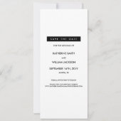 Fun Photo Booth Wedding Flat Save the Date Card (Achterkant)