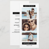 Fun Photo Booth Wedding Flat Save the Date Card (Voorkant / Achterkant)