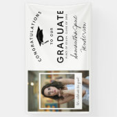 Fun Photo Collage Afstuderen Gefeliciteerd Spandoek (Verticaal)