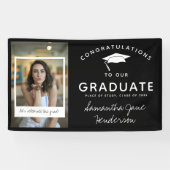Fun Photo Collage Afstuderen Gefeliciteerd Spandoek (Horizontaal)