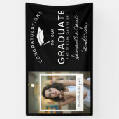 Fun Photo Collage Afstuderen Gefeliciteerd Spandoek (Verticaal)