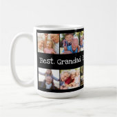 Fun Photo Collage Best Grandad Ever Black White Koffiemok (Links)