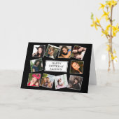 Fun Photo Collage Birthday Kaart (Gele Bloem)