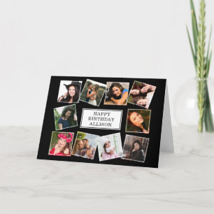 Fun Photo Collage Birthday Kaart