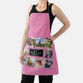 Fun Photo Collage Pink Apron Schort (Insitu)