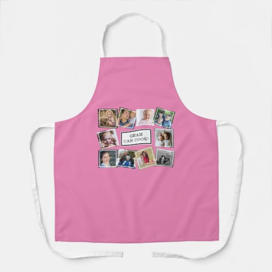 Fun Photo Collage Pink Schort (Voorkant)