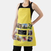Fun Photo Collage Yellow Apron Schort (Insitu)