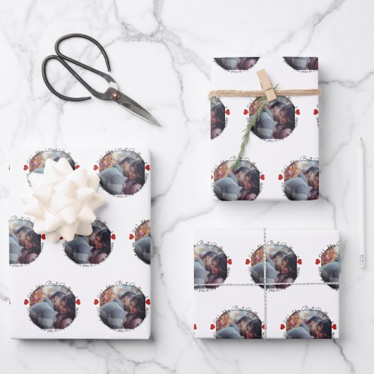 Fun Photo Message Valentijn Inpakpapier Vel (Voorkant)