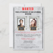 Fun Photo Mok Shot Wedding Invitation Kaart (Voorkant)