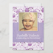 Fun Photo Owls Birthday Party Invitation 5X7 Kaart (Voorkant)