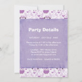 Fun Photo Owls Birthday Party Invitation 5X7 Kaart (Achterkant)