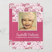 Fun Photo Owls Birthday Party Invitation 5X7 Kaart (Voorkant / Achterkant)