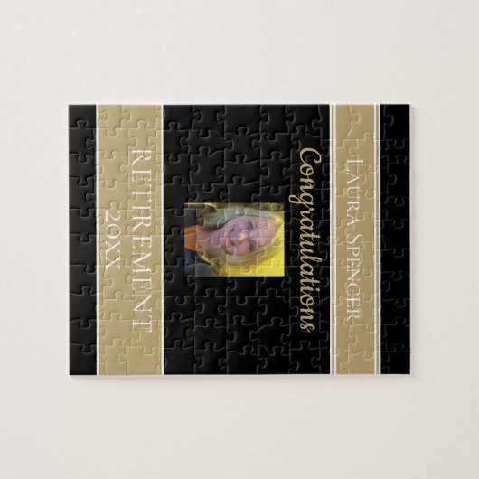 Fun Photo Retirement bevat puzzle Legpuzzel (Horizontaal)